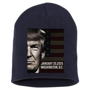 President Donald Trump 2025 Inauguration Date Commemorative Short Acrylic Beanie