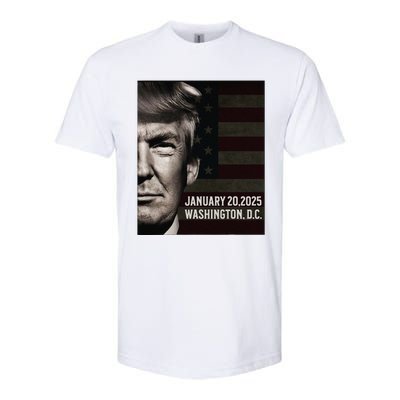 President Donald Trump 2025 Inauguration Date Commemorative Softstyle CVC T-Shirt