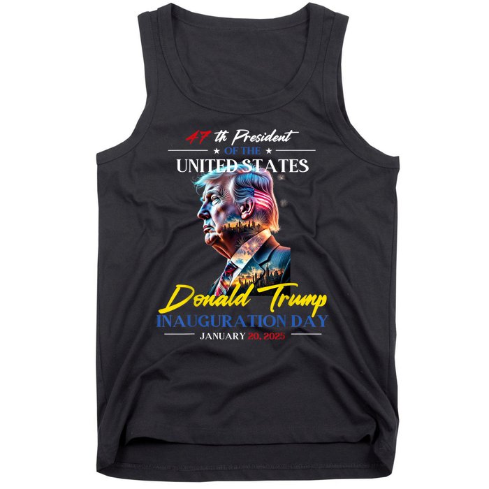 President Donald Trump Inauguration Day 2025 47th President Tank Top