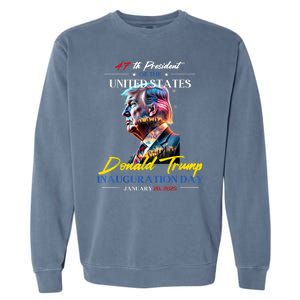 President Donald Trump Inauguration Day 2025 47th President Garment-Dyed Sweatshirt