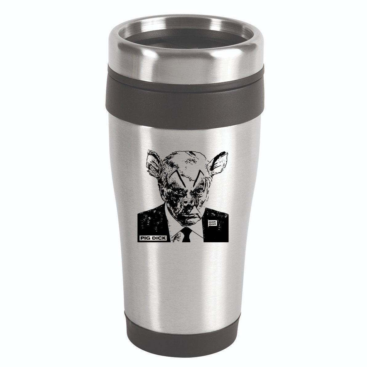 Pig Dick Trump Anti Trump 16oz Travel Tumbler