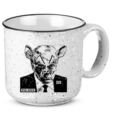 Pig Dick Trump Anti Trump 15oz Campfire Ceramic Mug