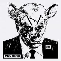 Pig Dick Trump Anti Trump Womens T-Shirt