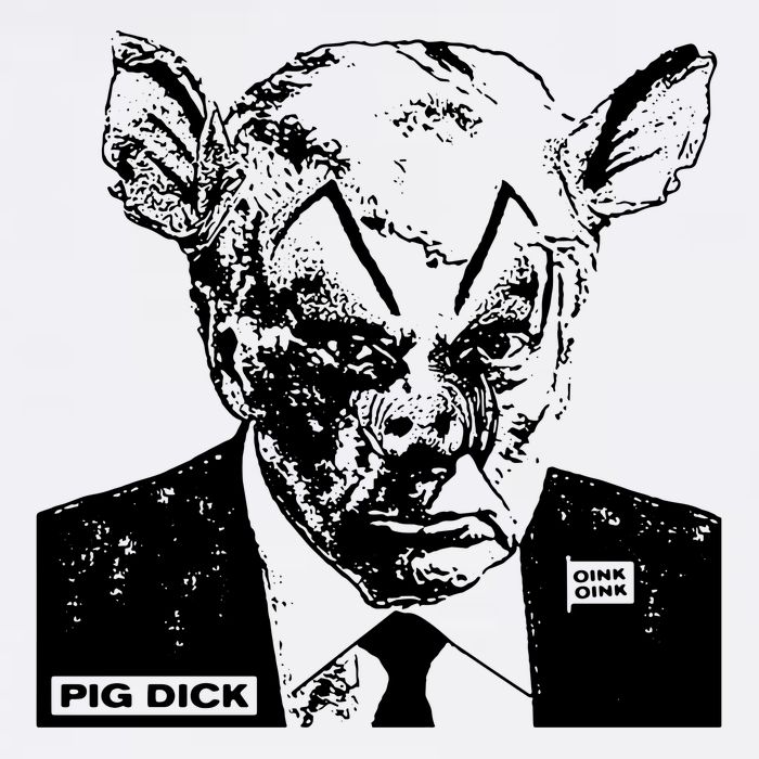 Pig Dick Trump Anti Trump Womens T-Shirt