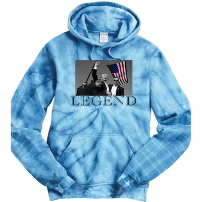 President Donald Trump 2024 Legend Usa Patriotic Tie Dye Hoodie