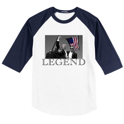 President Donald Trump 2024 Legend Usa Patriotic Baseball Sleeve Shirt