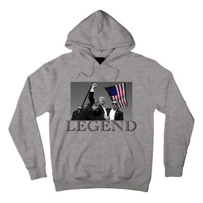 President Donald Trump 2024 Legend Usa Patriotic Tall Hoodie