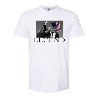 President Donald Trump 2024 Legend Usa Patriotic Softstyle® CVC T-Shirt