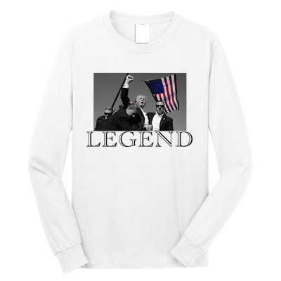 President Donald Trump 2024 Legend Usa Patriotic Long Sleeve Shirt