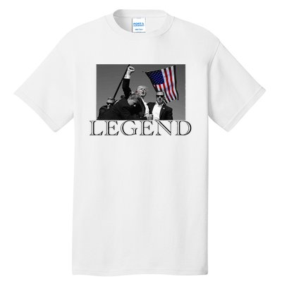 President Donald Trump 2024 Legend Usa Patriotic Tall T-Shirt