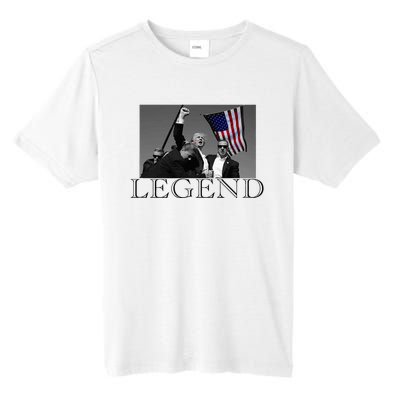 President Donald Trump 2024 Legend Usa Patriotic Tall Fusion ChromaSoft Performance T-Shirt