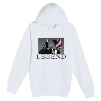 President Donald Trump 2024 Legend Usa Patriotic Premium Pullover Hoodie