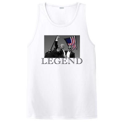 President Donald Trump 2024 Legend Usa Patriotic PosiCharge Competitor Tank