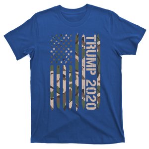 Pro Donald Trump 2020 Camo American Flag Gift Camouflage Gift T-Shirt