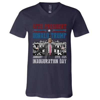 President Donald Trump Inauguration Day 2025 Memorabilia V-Neck T-Shirt