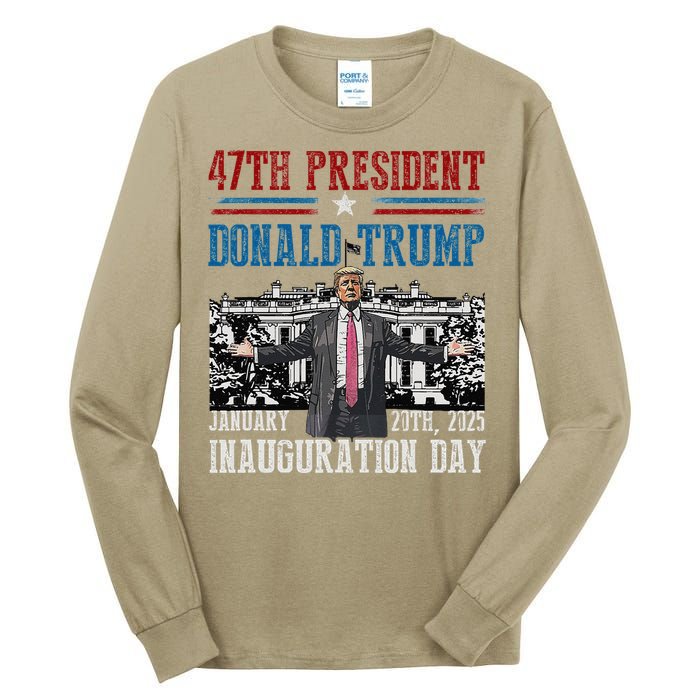 President Donald Trump Inauguration Day 2025 Memorabilia Tall Long Sleeve T-Shirt