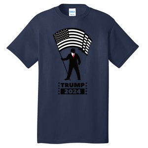 President Donald Trump 2024 Election American Flag Tall T-Shirt