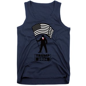 President Donald Trump 2024 Election American Flag Tank Top