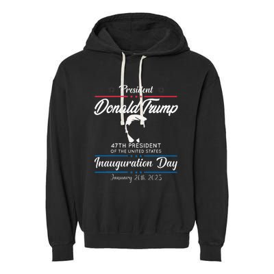 President Donald Trump Inauguration Day 2025 Memorabilia Garment-Dyed Fleece Hoodie