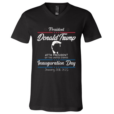 President Donald Trump Inauguration Day 2025 Memorabilia V-Neck T-Shirt