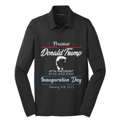 President Donald Trump Inauguration Day 2025 Memorabilia Silk Touch Performance Long Sleeve Polo