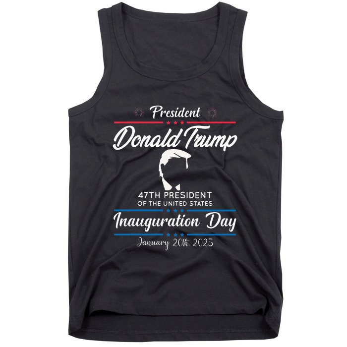 President Donald Trump Inauguration Day 2025 Memorabilia Tank Top