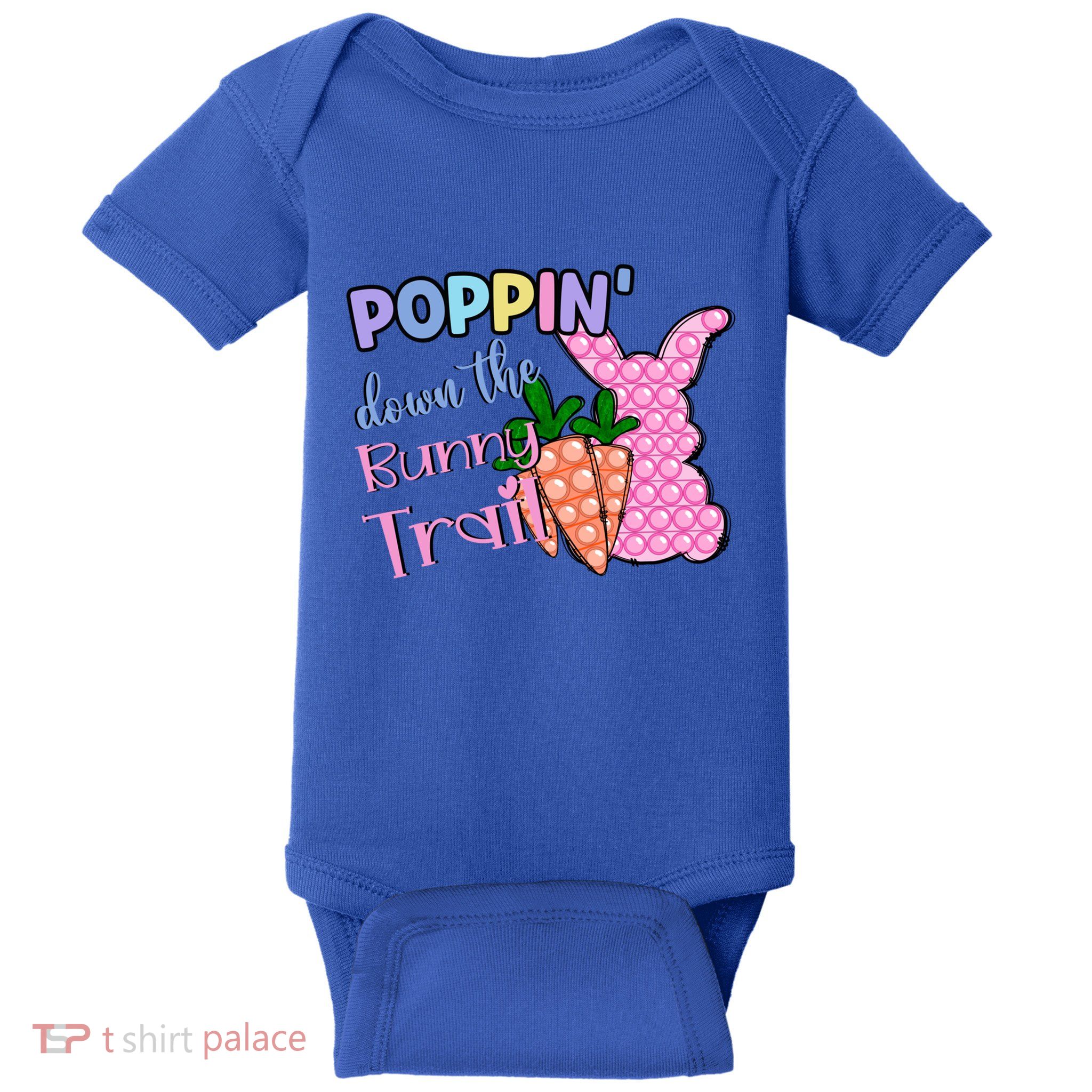 Poppin’ Down The Bunny Trail Gift Baby Bodysuit