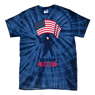 President Donald Trump 2024 Election American Flag Tie-Dye T-Shirt