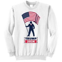 President Donald Trump 2024 Election American Flag Sweatshirt