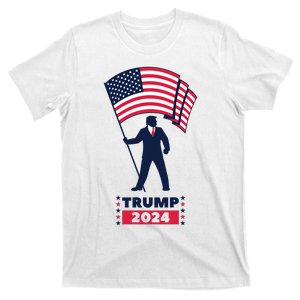 President Donald Trump 2024 Election American Flag T-Shirt