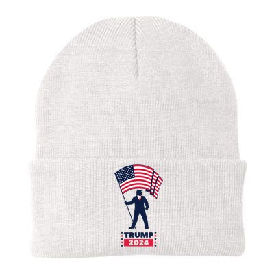 President Donald Trump 2024 Election American Flag Knit Cap Winter Beanie