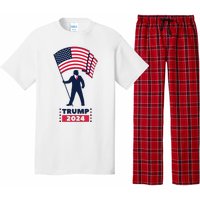 President Donald Trump 2024 Election American Flag Pajama Set