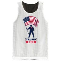 President Donald Trump 2024 Election American Flag Mesh Reversible Basketball Jersey Tank