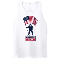 President Donald Trump 2024 Election American Flag PosiCharge Competitor Tank