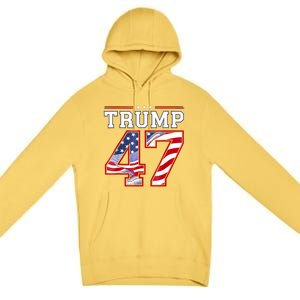 President Donald Trump Inauguration Day 2025 Usa Flag Premium Pullover Hoodie