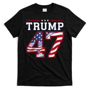 President Donald Trump Inauguration Day 2025 Usa Flag T-Shirt