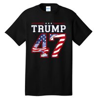 President Donald Trump Inauguration Day 2025 Usa Flag Tall T-Shirt