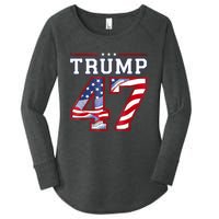 President Donald Trump Inauguration Day 2025 Usa Flag Women's Perfect Tri Tunic Long Sleeve Shirt