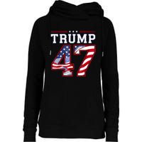 President Donald Trump Inauguration Day 2025 Usa Flag Womens Funnel Neck Pullover Hood