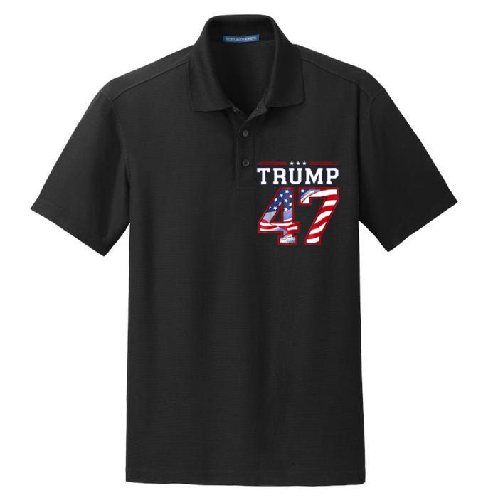 President Donald Trump Inauguration Day 2025 Usa Flag Dry Zone Grid Polo