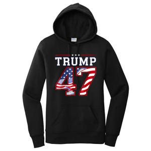 President Donald Trump Inauguration Day 2025 Usa Flag Women's Pullover Hoodie