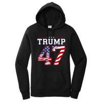 President Donald Trump Inauguration Day 2025 Usa Flag Women's Pullover Hoodie