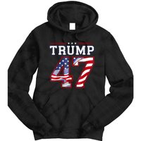 President Donald Trump Inauguration Day 2025 Usa Flag Tie Dye Hoodie