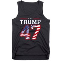 President Donald Trump Inauguration Day 2025 Usa Flag Tank Top