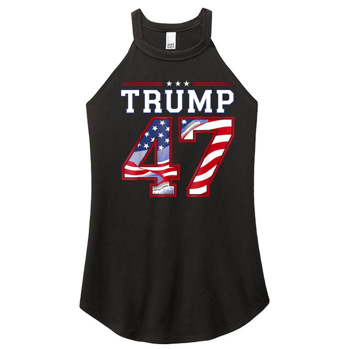 President Donald Trump Inauguration Day 2025 Usa Flag Women's Perfect Tri Rocker Tank