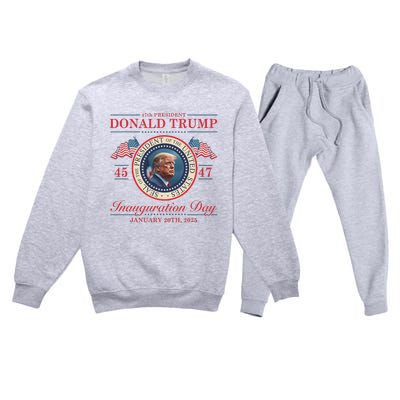 President Donald Trump Inauguration Day 2025 Premium Crewneck Sweatsuit Set