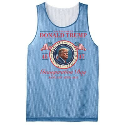 President Donald Trump Inauguration Day 2025 Mesh Reversible Basketball Jersey Tank