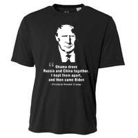 President Donald Trump Obama Drove Russia And China Together I Kept Them Apart A Cooling Performance Crew T-Shirt