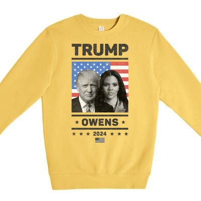 President Donald Trump And Vice President Candace Owens 2024 Gift Premium Crewneck Sweatshirt