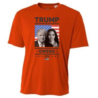 President Donald Trump And Vice President Candace Owens 2024 Gift Cooling Performance Crew T-Shirt